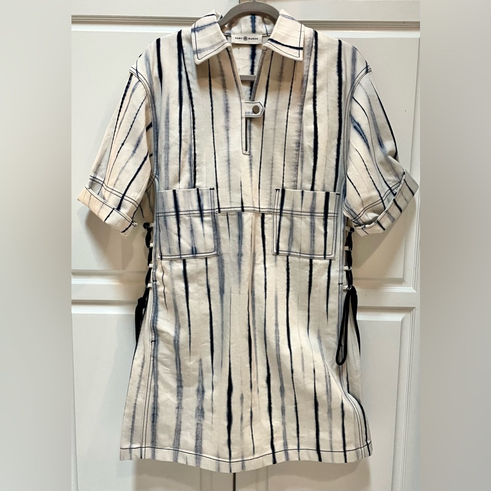 Tory Burch WAVELENGTH DENIM SHIRTDRESS